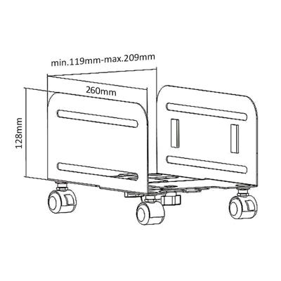 Maclean Mount MC-851 Castor-platform