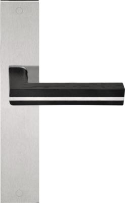 Formani Piet Boon TWO PBL22P236SFC deurkruk op schild blind - mat RVS/eikenhout zwart