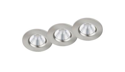 Trio Badkamer inbouwspotZagros (3x) grijs - 650710307