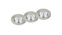 Trio Badkamer inbouwspotZagros (3x) grijs - 650710307