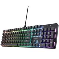 Gaming Keyboard Trust 25682 Zwart Qwerty Spaans