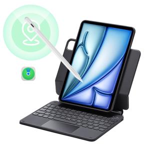 iPad Air 11” (2025) Rebound Magnetic Keyboard Case 360 Pencil Bundle-UK Layout-Black