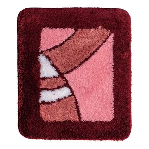 Wicotex badmat 60x90 cm. acryl bordeaux design