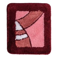 Wicotex badmat 60x90 cm. acryl bordeaux design