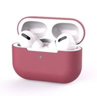 AirPods Pro / AirPods Pro 2 Solid series - Siliconen hoesje - Wijnrood