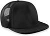 Beechfield CB645 Vintage Snapback Trucker Cap - Black/Black - One Size