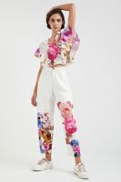 Gebloemde baggy broek M. Christian Lacroix - WHITE - XS