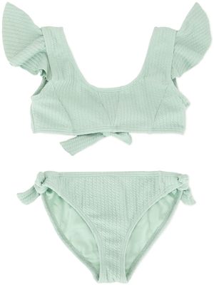 Duskii Girl bikini Aya à volants - Vert