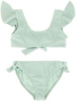 Duskii Girl bikini Aya à volants - Vert