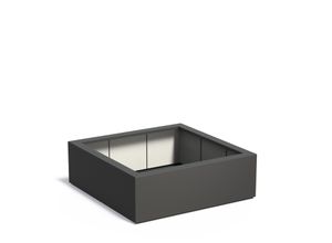 Polyester plantenbak CARREZ 120x120x40cm.
