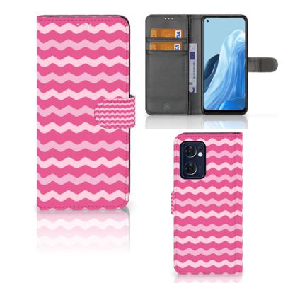 OPPO Find X5 Lite | Reno 7 5G | Telefoon Hoesje | Waves Pink