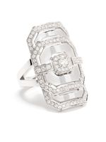 STATEMENT PARIS bague My Way pavée de diamants - Argent