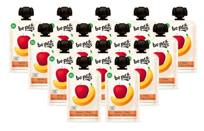 Be Plus Knijpfruit Apple & Banana Multiverpakking Be Plus Knijpfruit Apple & Banana Multiverpakking