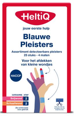 HeltiQ Detecteerbare Pleisters Blauw