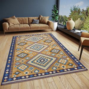 Vloerkleed Cappuccino Peso Oker - 160x235 cm - Geel Vintage Vloerkleed - 123vloerkleed.nl is de online webshop voor vloerkleden en woonaccessoires.