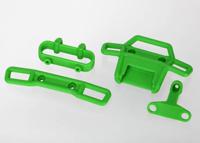 Traxxas - Bumper, front (1), rear (1)/ bumper support, front (1), rear, TRX-7236A (TRX-7236A)