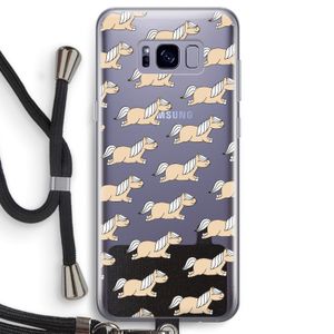 Ponys: Samsung Galaxy S8 Transparant Hoesje met koord