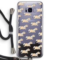 Ponys: Samsung Galaxy S8 Transparant Hoesje met koord