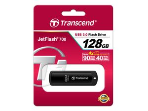 Transcend JetFlash 700 USB flash drive 128 GB USB Type-A 3.2 Gen 1 (3.1 Gen 1) Zwart