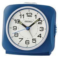 Seiko QHE194L Wekker Kunststof blauw-wit 9,5 x 9,5 x 6,6 cm