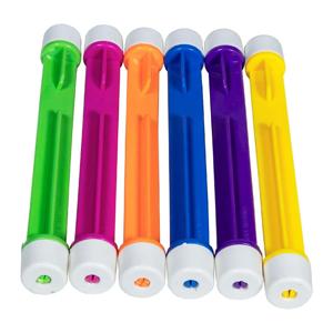 SportX Duikstaafjes - 6x stuks - gekleurd - kunststof - duikspeelgoed sticks