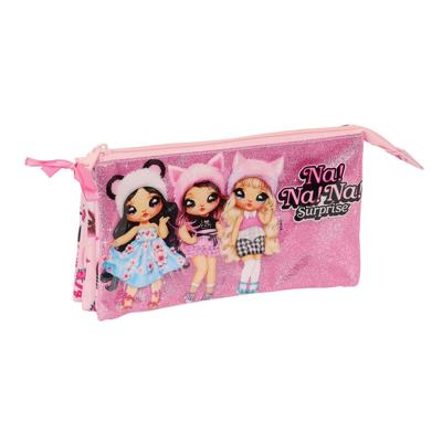 Pennenetui met 2 vakken Na!Na!Na! Surprise Fabulous Roze 22 x 12 x 3 cm