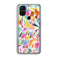Watercolor Brushstrokes: OnePlus Nord N10 5G Transparant Hoesje