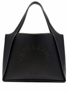 Stella McCartney sac à main à logo Stella - Noir