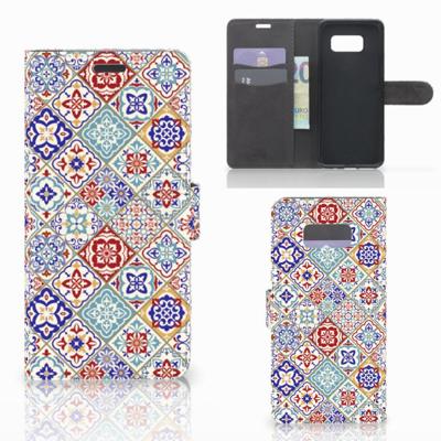 Samsung Galaxy S8 Plus | Bookcase | Tiles Color