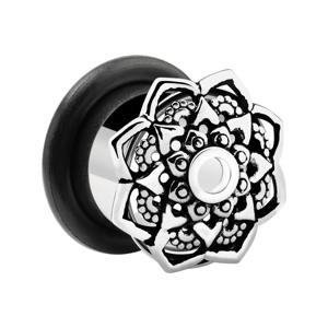 Tunnel met Mandala-design Chirurgisch staal 316L Tunnels & Plugs