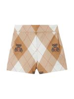 Burberry Kids short Thomas Bear en coton - Tons neutres - thumbnail