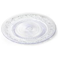 Onbreekbare Dinerborden - kunststof - kristal stijl - transparant - D31 cm Onbreekbare Dinerborden - kunststof - kristal stijl - transparant - D31 cm
