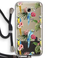 Kleurrijke papegaaien: Samsung Galaxy A5 (2017) Transparant Hoesje met koord