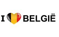 Sticker - I love Belgie - 19 x 4 cm - belgie - landenthema