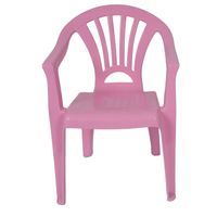 Plastic kinderstoel licht roze 37 x 31 x 51 cm