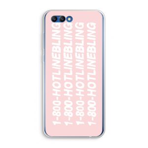 Hotline bling pink: Honor 10 Transparant Hoesje