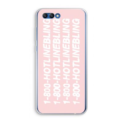 Hotline bling pink: Honor 10 Transparant Hoesje