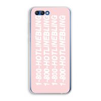 Hotline bling pink: Honor 10 Transparant Hoesje