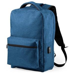 Anti diefstal rugtas/rugzak - blauw - 13 liter - met USB - en RFID anti-skimming vak