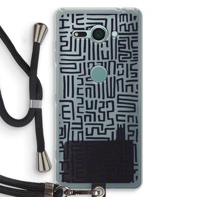 Moroccan Print: Sony Xperia XZ2 Compact Transparant Hoesje met koord