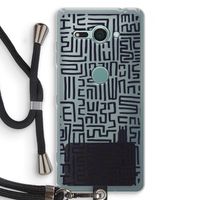 Moroccan Print: Sony Xperia XZ2 Compact Transparant Hoesje met koord