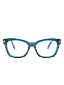 TOM FORD Eyewear lunettes de vue à monture papillon - Bleu