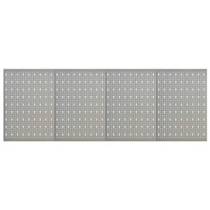 VidaXL Gaatjespanelen wandgemonteerd 4 st 40x58 cm staal