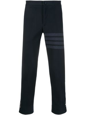 Thom Browne pantalon slim à bandes signature - Bleu
