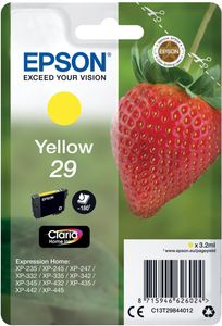 Epson inktcartridge 29, 180 pagina's, OEM C13T29844012, geel