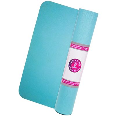 Yogi & Yogini Yogamat Rubber Turquoise 4 mm - 185 x 60 cm
