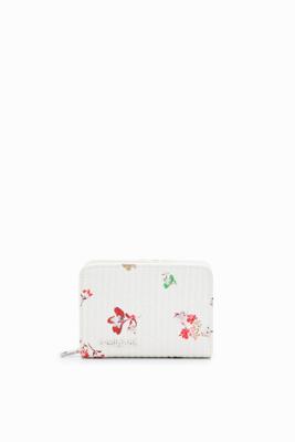 Portemonnee textuur bloemen S - WHITE - U