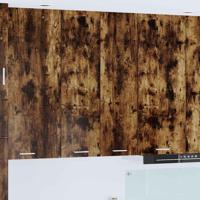 Hangkast Riga Gerookt eiken 60 x 31 x 100 cm Bewerkt hout Hangkast Riga Gerookt eiken 60 x 31 x 100 cm Bewerkt hout