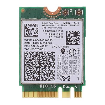 Dual band AC1200 Wireless NGFF M. 2 WiFi kaart 7260NGW 7260AC netwerkkaart voor Lenovo T440 X240 B40 B50 Y40 Y70 Y50 7260AC