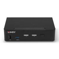 LINDY KVM-Umschalter KVM-switch DisplayPort 7680 x 4320 Pixel - thumbnail